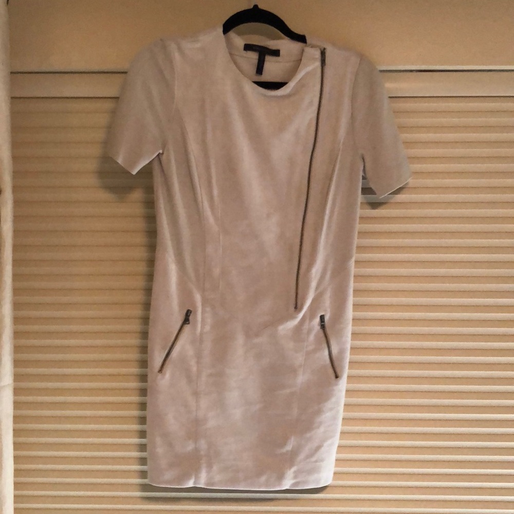BCBG suede dress